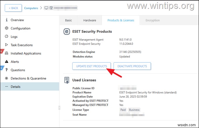 ESET Protect Console의  제품이 설치되었지만 실행되지 않습니다  오류 해결 – 빠른 수정 가이드 