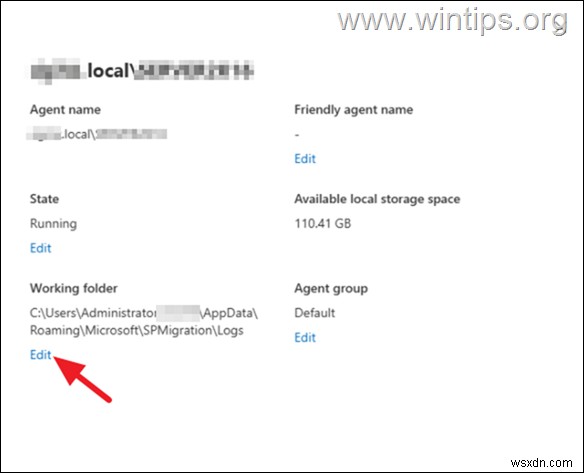 수정:SharePoint 마이그레이션 도구의  임시 저장소 부족  오류 해결 