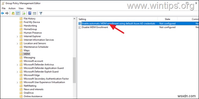 그룹 정책을 통해 Active Directory 장치를 Intune에 자동 등록 - Microsoft 365 