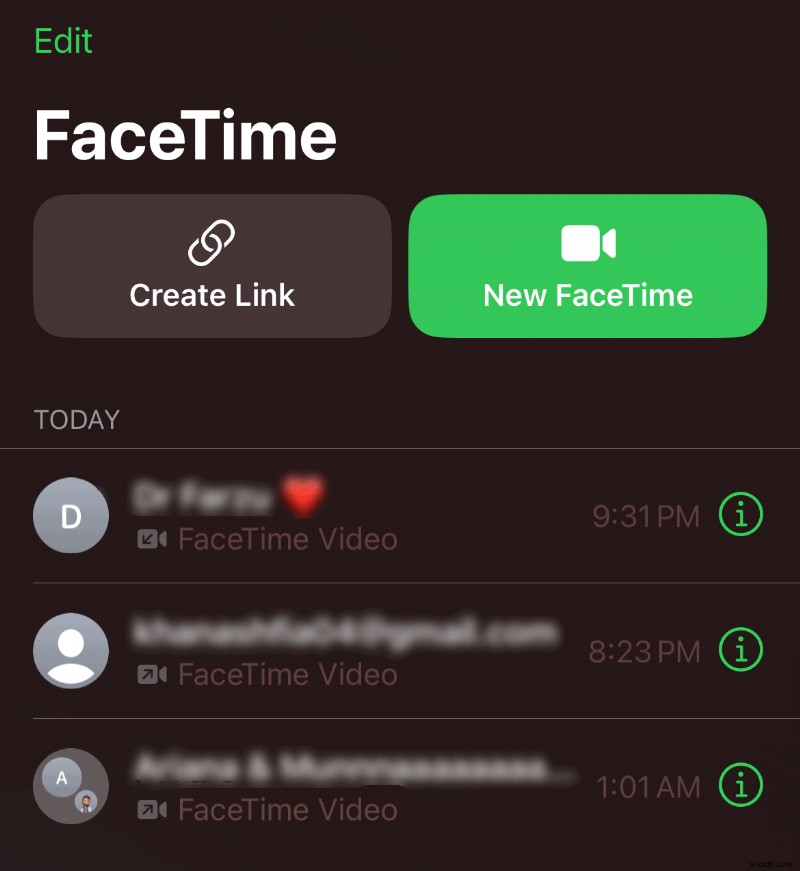 특정 연락처로 FaceTime 통화 기록을 추적하세요 