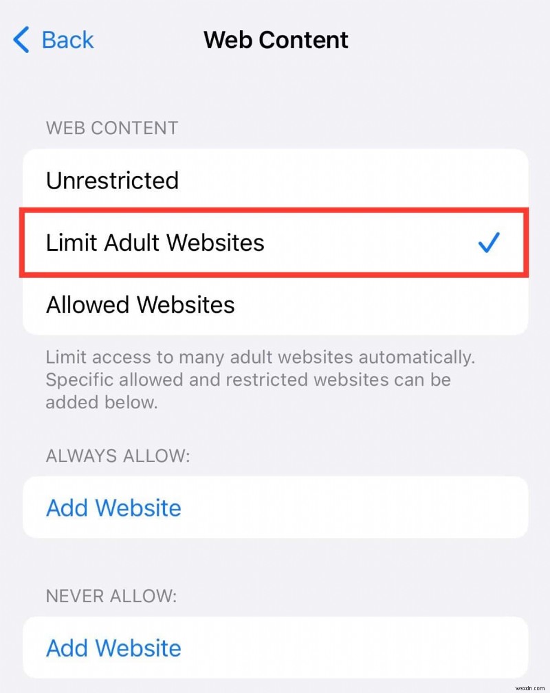 iPhone에서 성인 콘텐츠를 차단하는 방법 - 부모 가이드 