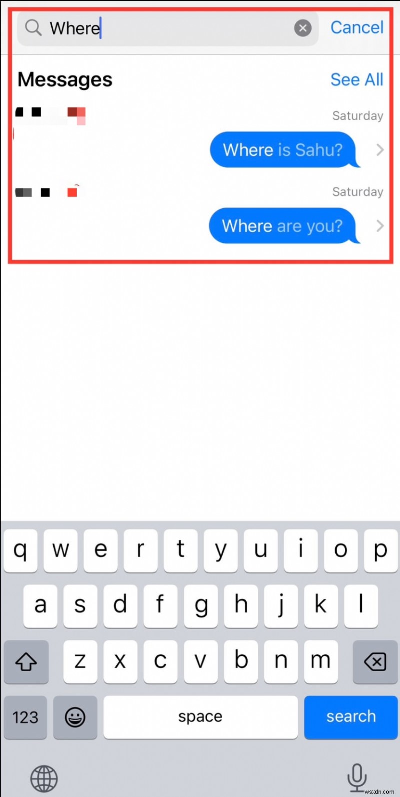 스크롤할 필요 없이 대화에서 첫 번째 iMessage에 즉시 접근하세요 