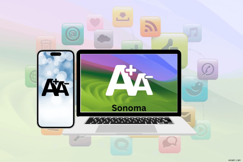 iPhone 및 macOS Sonoma에서 앱별 텍스트 크기 조정:단계별 가이드 
