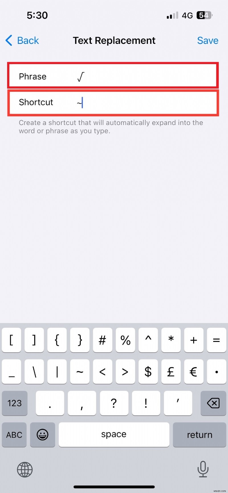 iPhone 키보드에 제곱근 기호 삽입:단계별 가이드 