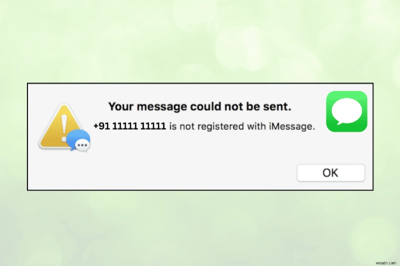 iPhone에서  iMessage에 등록되지 않은 전화번호  오류 수정 