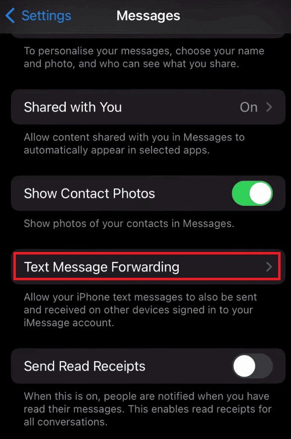 iPhone에서  iMessage에 등록되지 않은 전화번호  오류 수정 