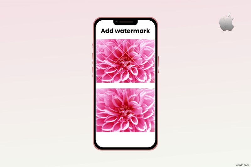 몇 분 안에 iPhone에 전문적이고 투명한 워터마크를 만드세요 