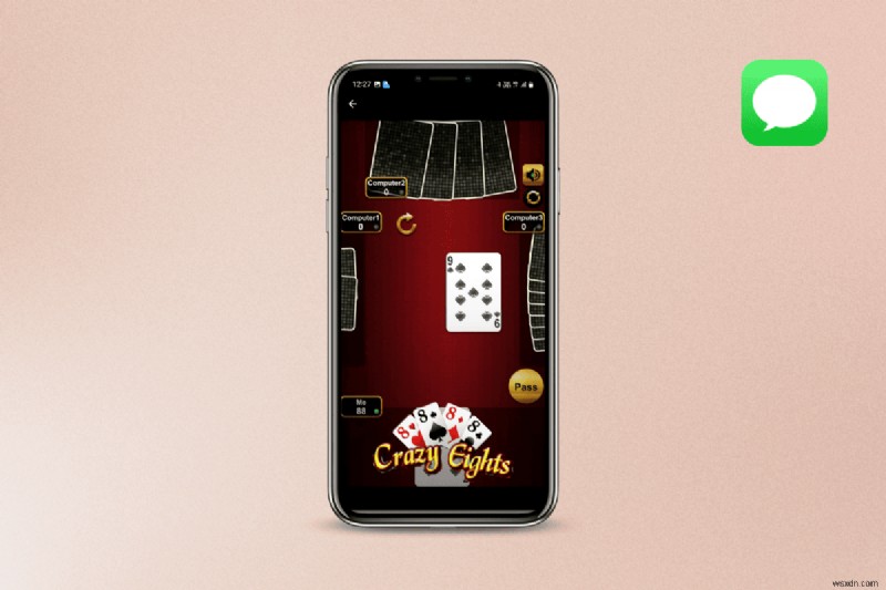 iMessage의 Master Crazy 8:친구들과 문자 메시지를 보낼 수 있는 재미있고 매력적인 카드 게임 