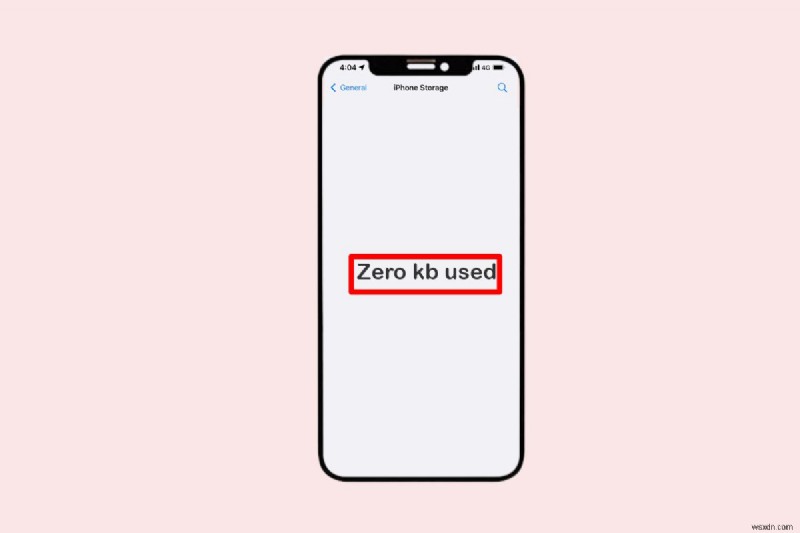 iPhone의 Zero KB 저장 오류 해결 