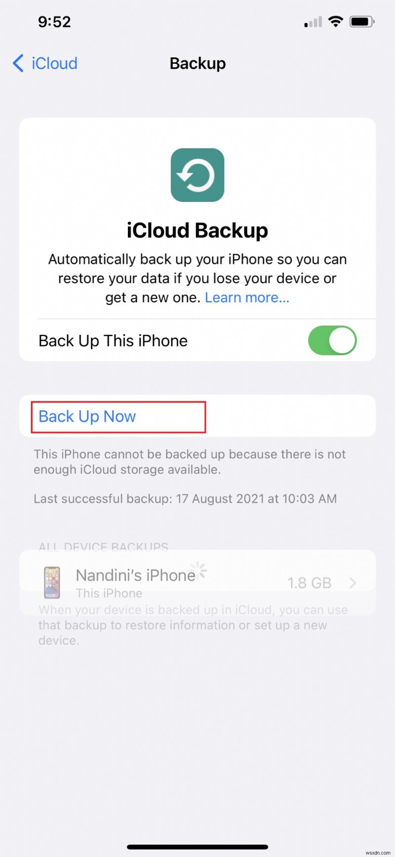 iPhone의 Zero KB 저장 오류 해결 