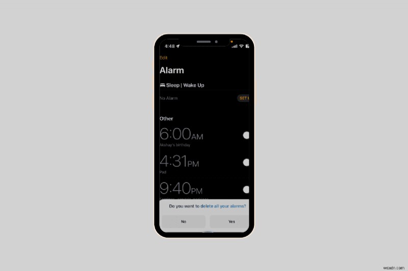 몇 번의 탭만으로 iPhone에서 모든 알람을 빠르게 제거 