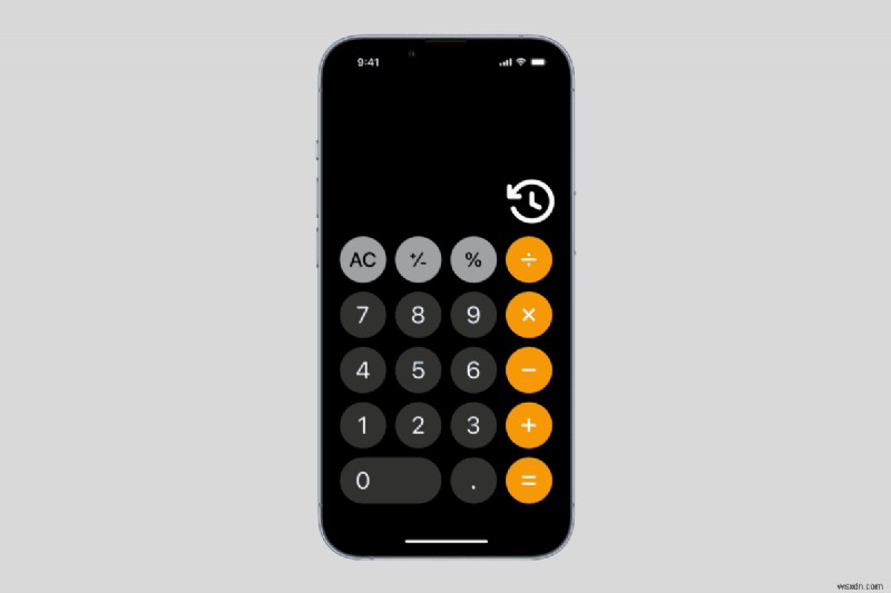 iPhone 계산기 기록을 빠르게 확인하세요 