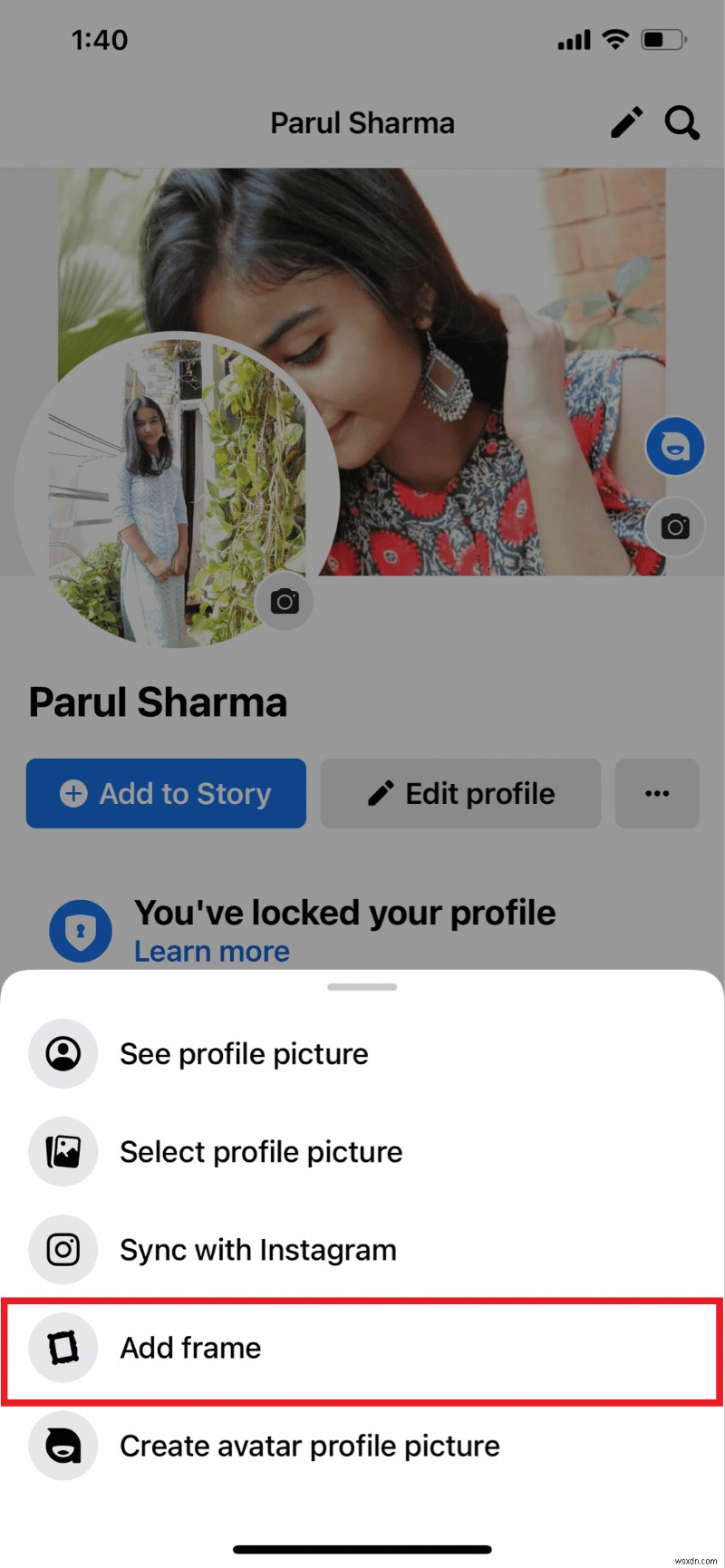 단계별:iPhone의 Facebook 프로필 사진에서 프레임 제거 
