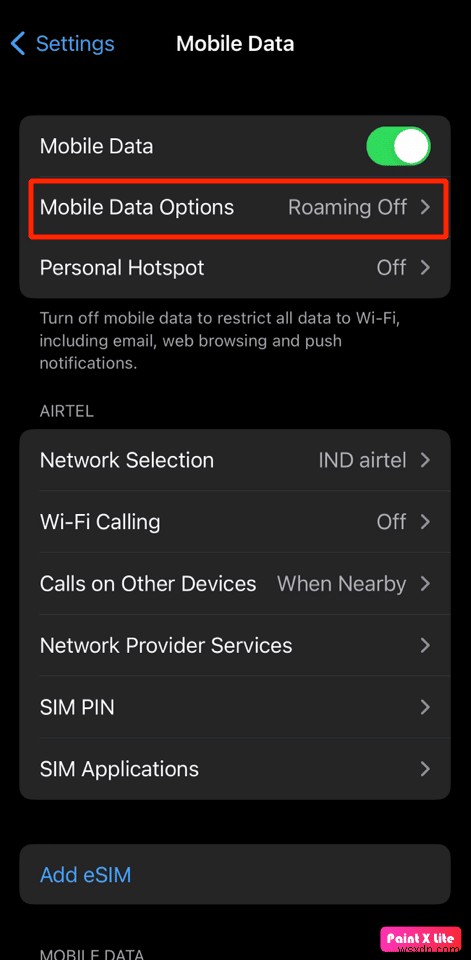 iPhone에서 저데이터 모드를 비활성화하는 방법 