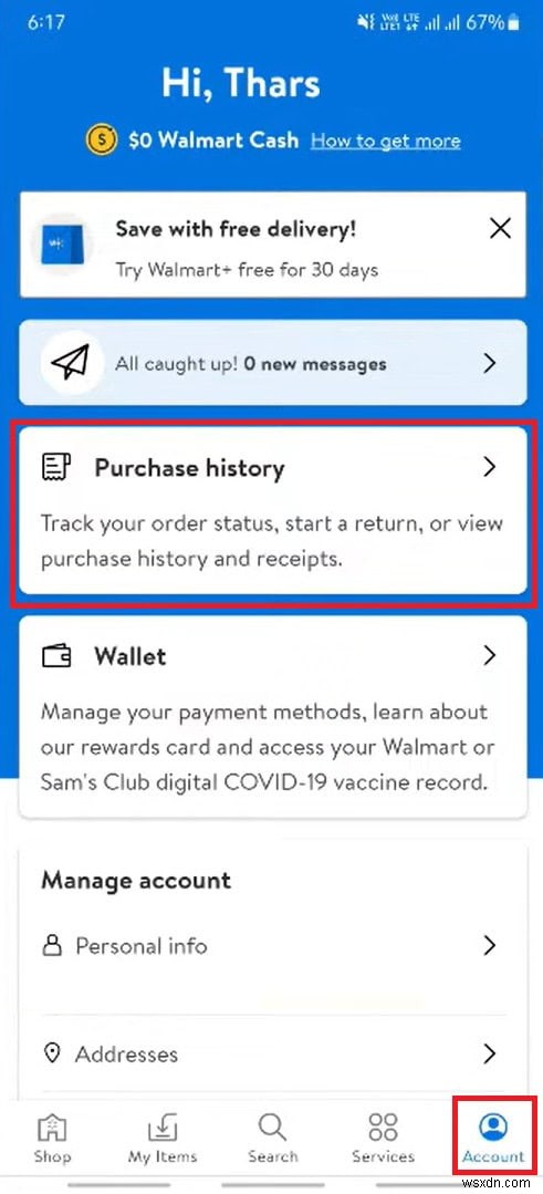 Walmart 주문 추적:구매 내역을 보는 쉬운 단계 
