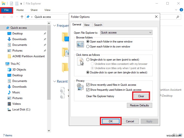 개인 정보 보호 강화를 위해 Windows 10에서 최근 파일을 쉽게 제거 및 비활성화 