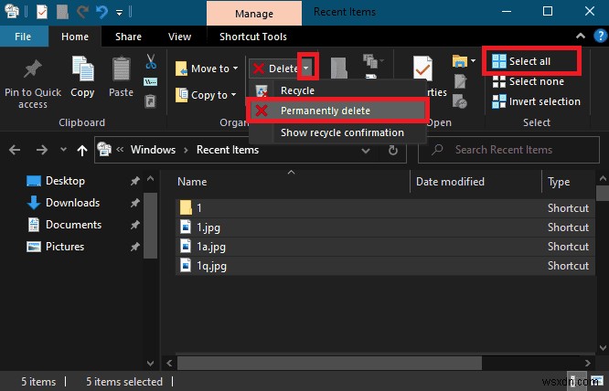 개인 정보 보호 강화를 위해 Windows 10에서 최근 파일을 쉽게 제거 및 비활성화 