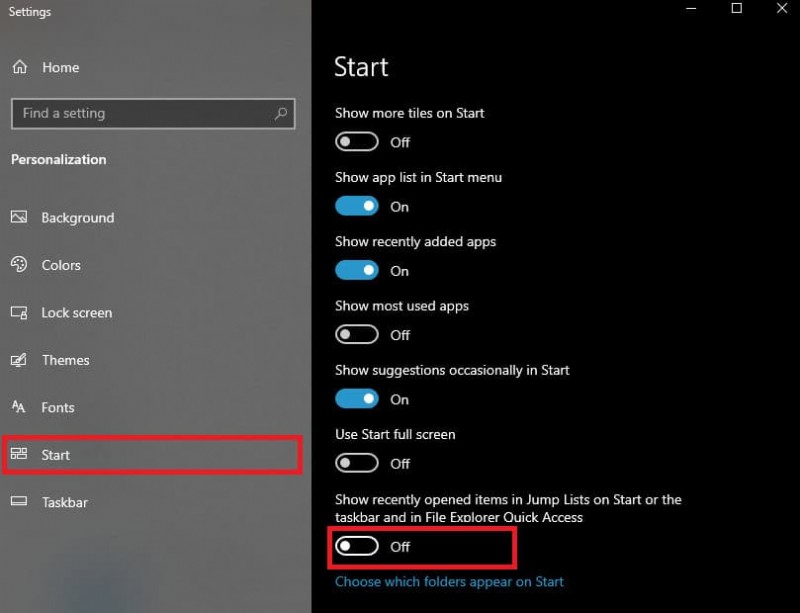 개인 정보 보호 강화를 위해 Windows 10에서 최근 파일을 쉽게 제거 및 비활성화 