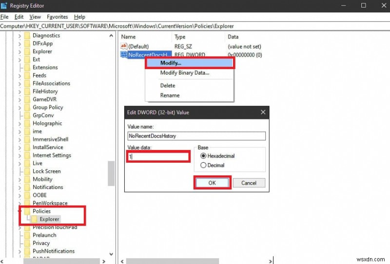 개인 정보 보호 강화를 위해 Windows 10에서 최근 파일을 쉽게 제거 및 비활성화 