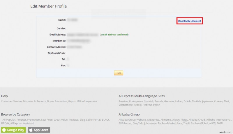 AliExpress 계정을 안전하게 삭제하기 위한 단계별 가이드 