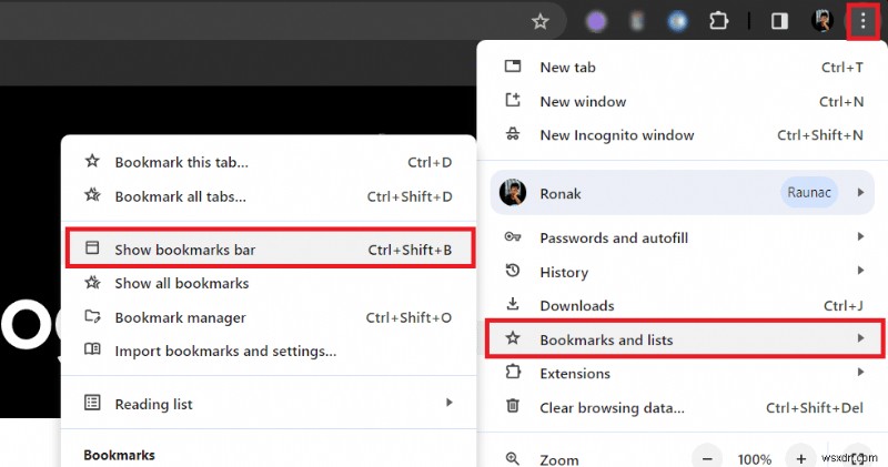 Chrome 북마크 바 복원:간단한 수정 및 문제 해결 