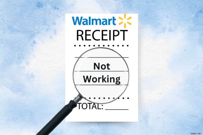 Walmart 영수증 조회 문제를 신속하게 해결 