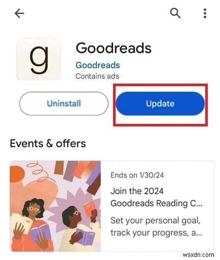 Goodreads 앱이 작동하지 않는 문제에 대한 빠른 수정:오늘 기능 복원 