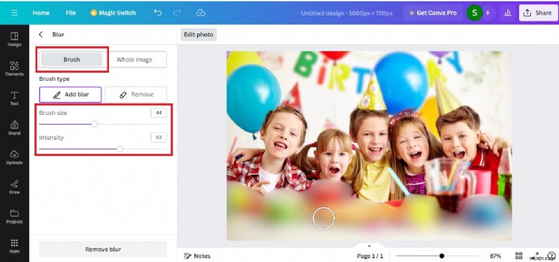 Canva 배경 흐리게 처리하기:사진, 비디오, 얼굴을 위한 단계별 가이드 