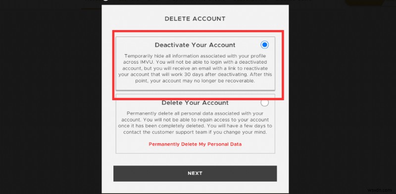 IMVU 계정 삭제에 대한 단계별 가이드 