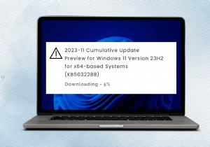 Windows 11에서 KB5032288 업데이트 설치 문제 수정 – 단계별 가이드 