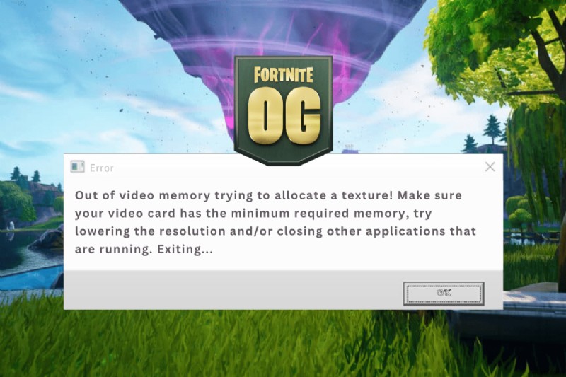 Fortnite OG 시즌의  비디오 메모리 부족  텍스처 할당 오류를 해결하는 방법 
