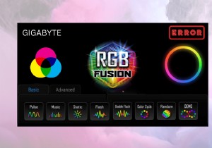 Gigabyte RGB Fusion 문제 해결:빠른 문제 해결 가이드 
