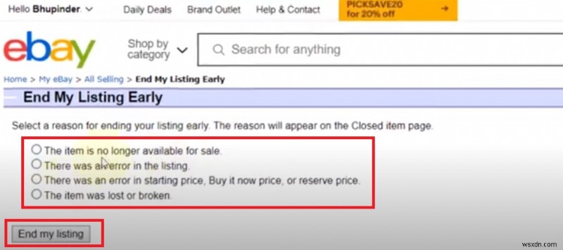 신속하게 eBay 목록 삭제:완전한 단계별 튜토리얼 