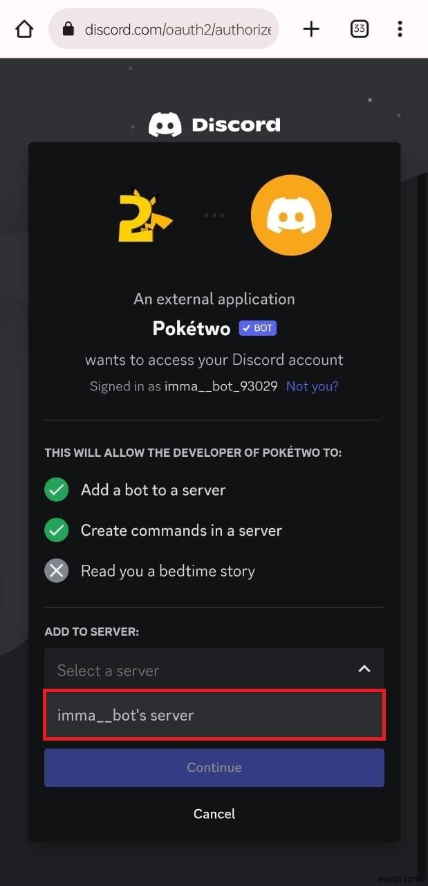 Discord 서버에 Pokétwo Bot 추가:단계별 가이드 