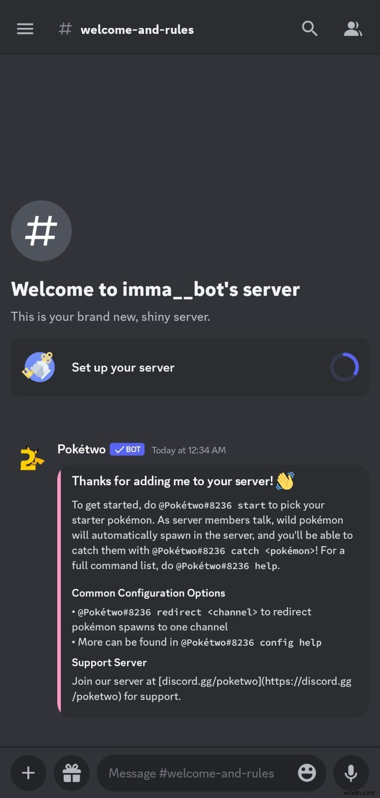 Discord 서버에 Pokétwo Bot 추가:단계별 가이드 
