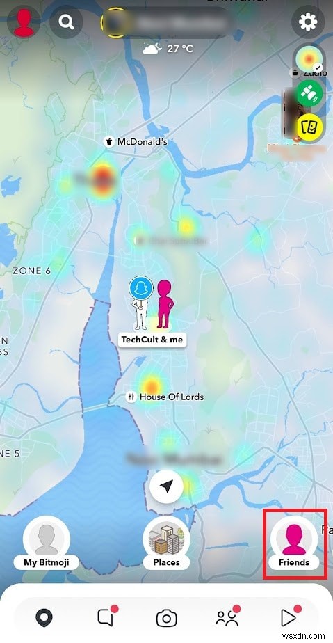 Snapchat에서 친구 위치 찾기:단계별 가이드 