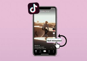 TikTok  관심 없음  선택 취소:몇 분 만에 피드 복원 