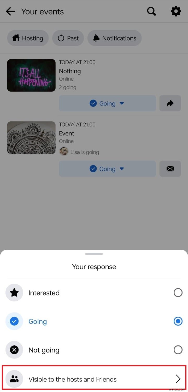 Facebook 이벤트 회신을 비공개로 유지하세요:응답을 숨기는 방법 