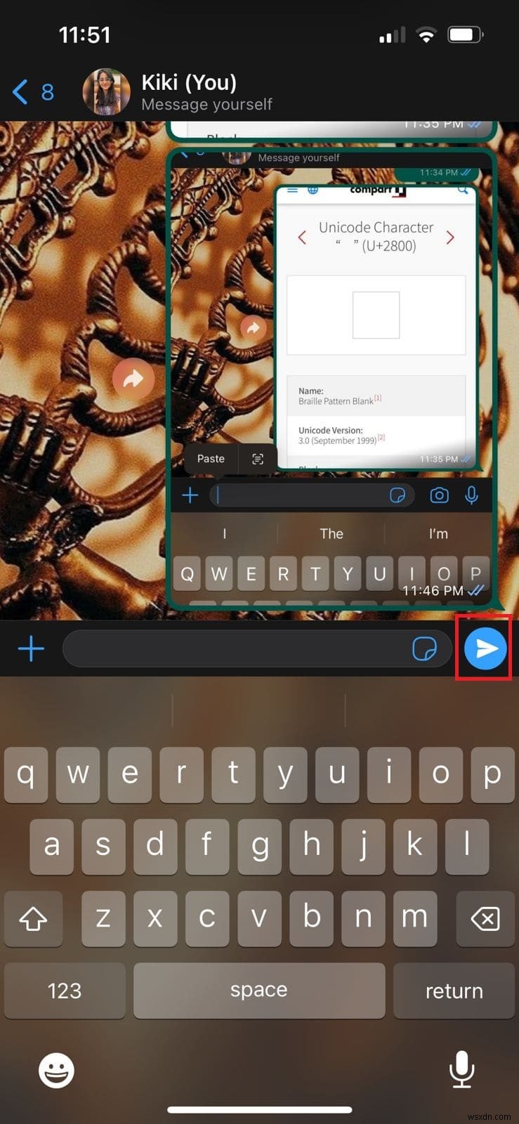 WhatsApp iPhone에서 빈 메시지 보내기:간단한 단계 및 팁 