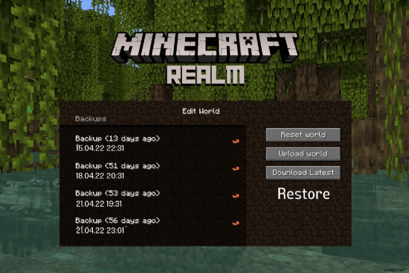 Minecraft Realm을 안전하게 백업 및 복원 – 단계별 가이드 