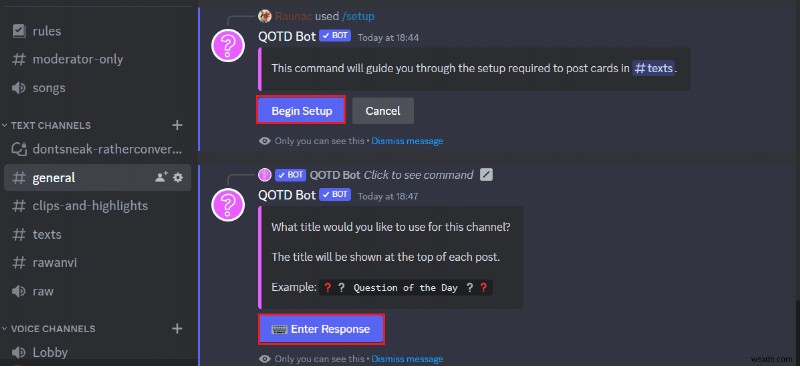 Discord 서버에 QOTD 봇 추가:단계별 가이드 