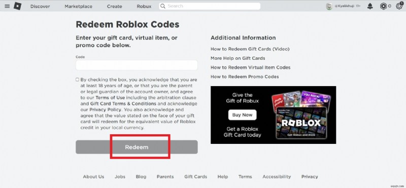 단계별 가이드:Roblox 기프트 카드 사용하기 