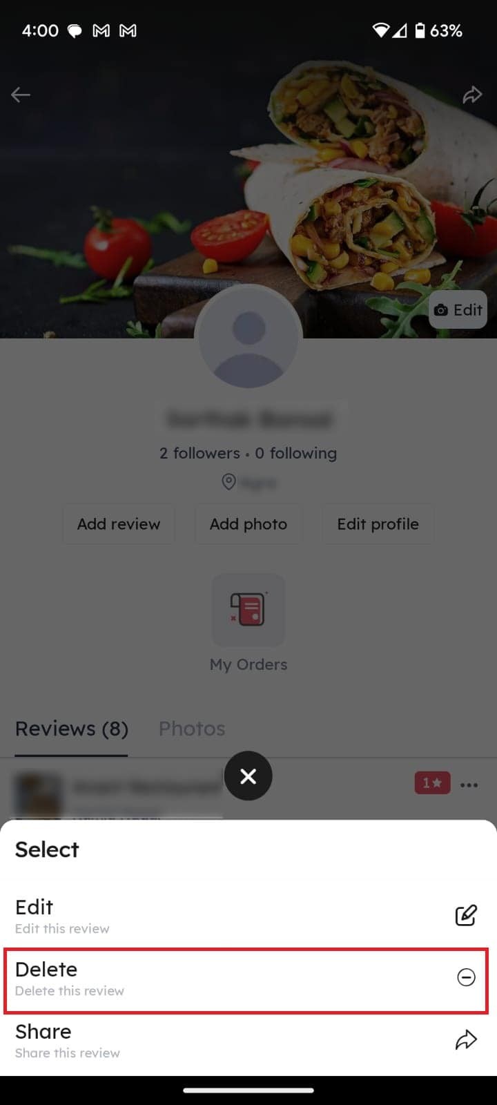 Zomato에서 채팅을 삭제하는 방법:빠른 개인 정보 보호 가이드 