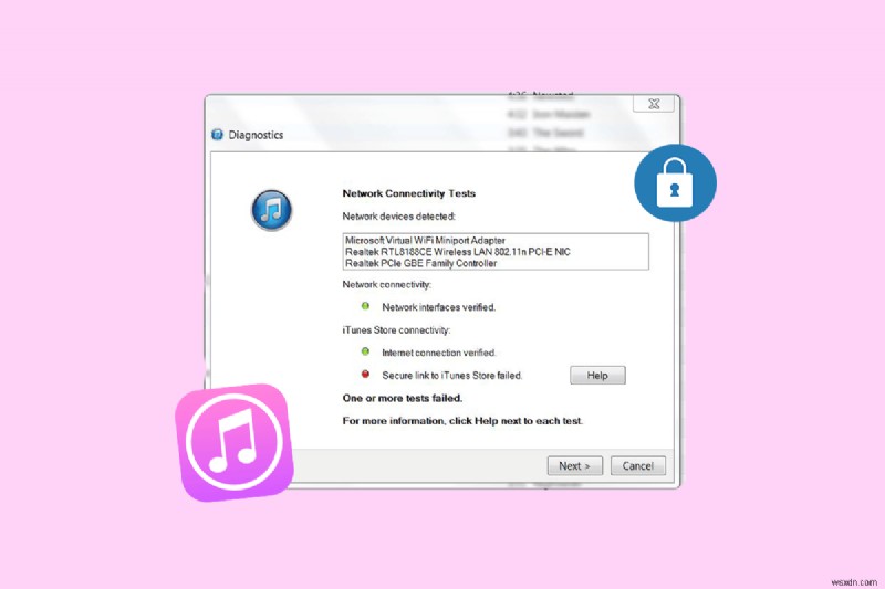 11가지 간단한 단계로  iTunes Store에 대한 보안 링크 실패  오류 수정 