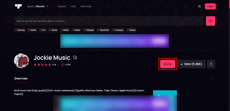 Discord 서버에 Jockie Music Bot 추가 – 단계별 가이드 