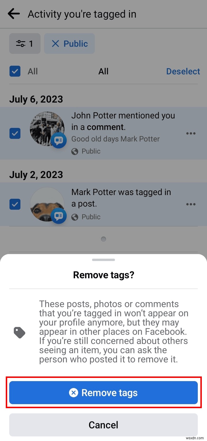 Facebook 댓글 태그를 쉽게 제거:단계별 가이드 
