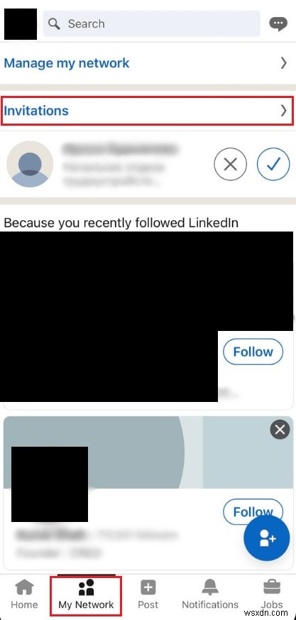 보류 중인 LinkedIn 초대에 쉽게 액세스 