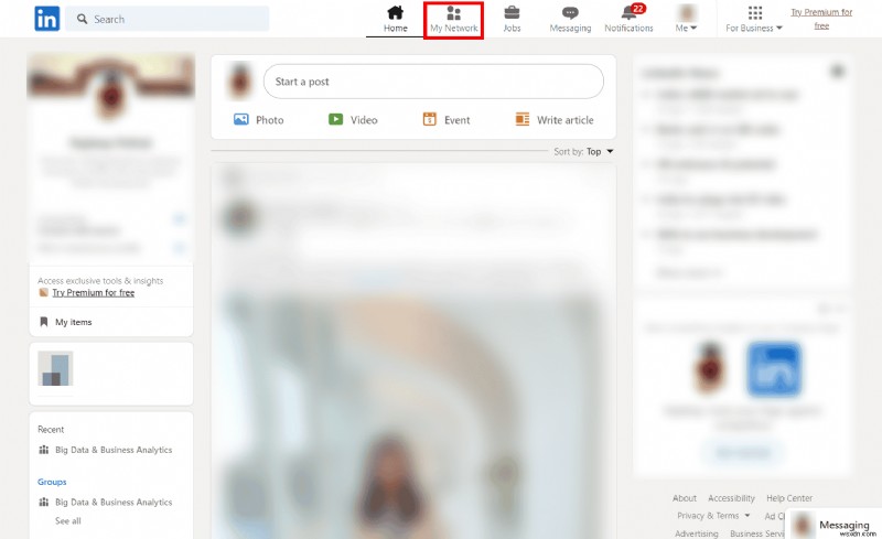 보류 중인 LinkedIn 초대에 쉽게 액세스 