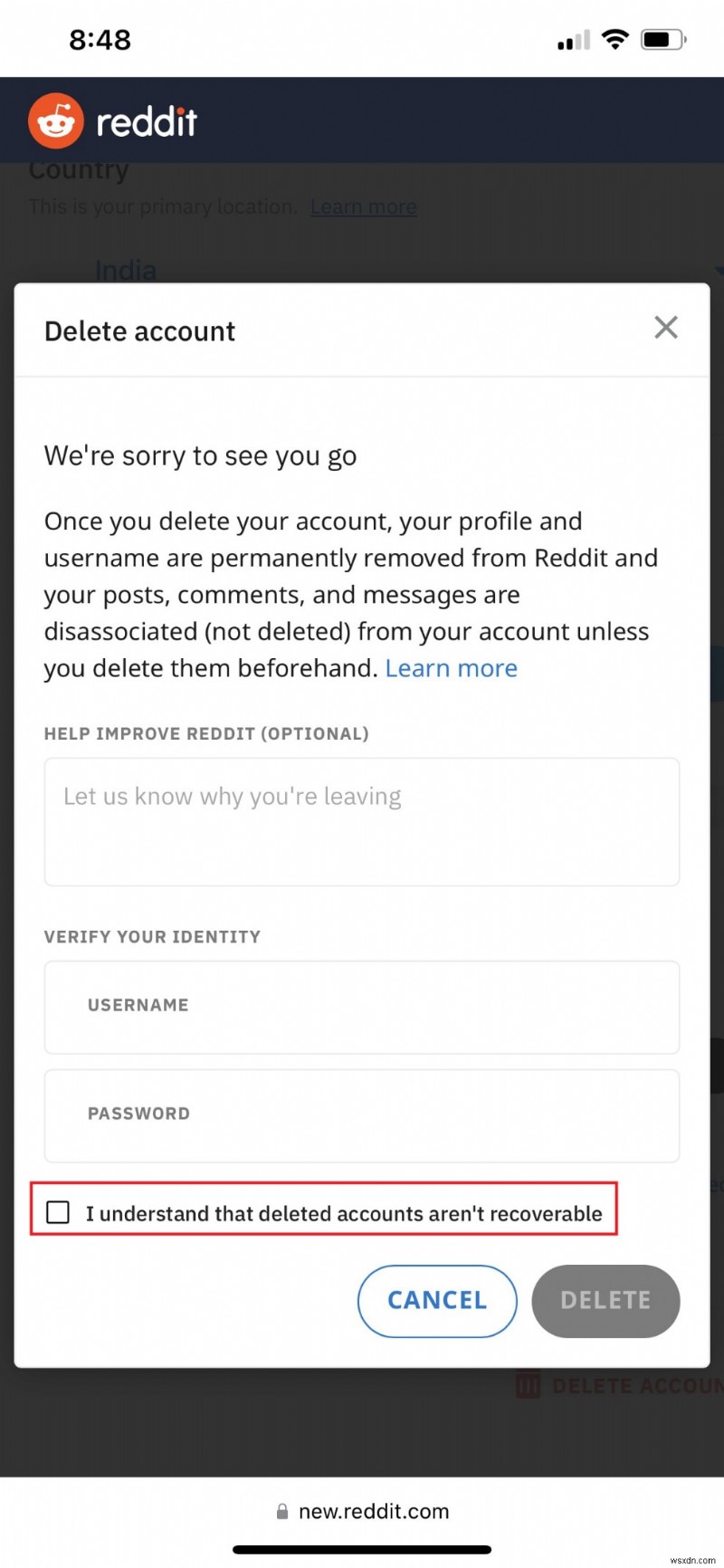 iPhone에서 Reddit 계정 삭제 – 보안 및 단계별 지침 