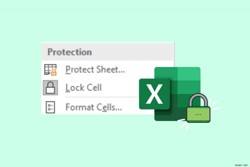 전체 시트를 잠그지 않고 Excel 2010/2016에서 개별 셀을 보호합니다. 